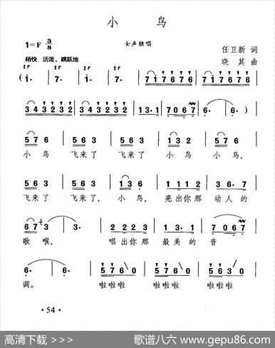 小鸟（任卫新词晓其曲） - 任卫新|晓其