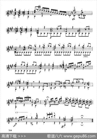 英雄大奏鸣曲（古典吉他）|朱利亚尼