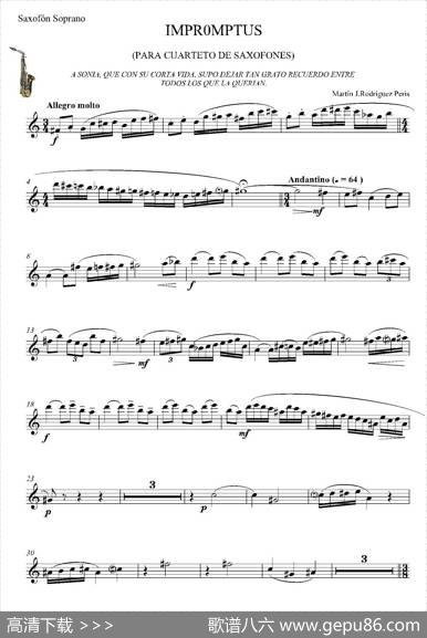 IMPROMTUS（高音萨克斯分谱））