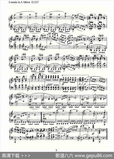 SonatainAMinorD.537（A小调奏鸣曲D.537）