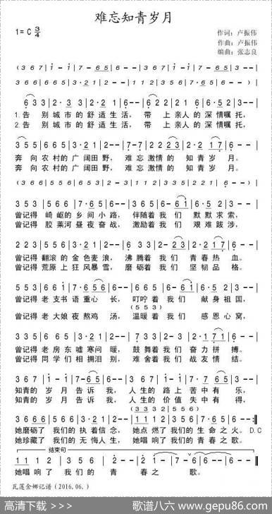 难忘知青岁月 - 卢振伟|卢振伟