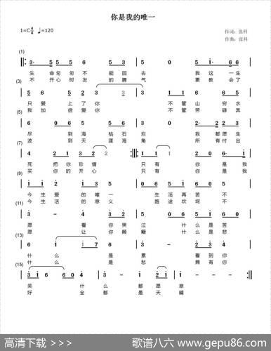 你是我的唯一（张科词张科曲） - 张科|张科