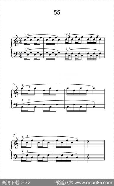 颤音练习55（儿童钢琴手指练习2）