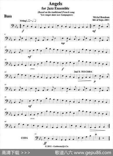 AngelsforJazzEnsemble（贝司分谱）