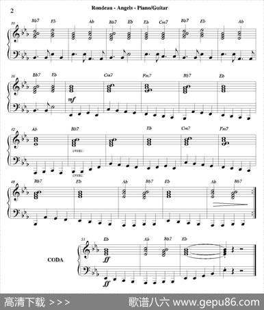 AngelsforJazzEnsemble（钢琴、吉他分谱）