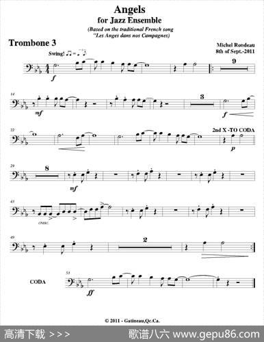 AngelsforJazzEnsemble（第三长号分谱）