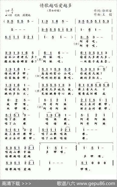 情歌越唱爱越多 - 徐环宙|王镭