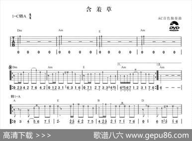 含羞草（AC音色电吉他独奏曲）