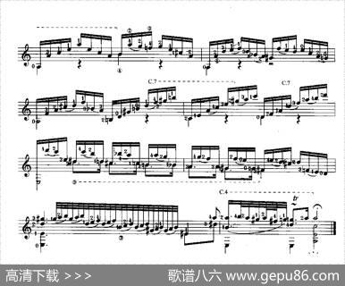 赋格（古典吉他）|巴赫