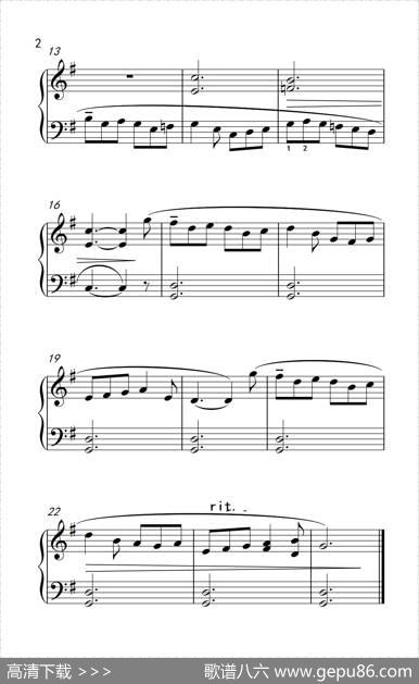 第一级1.G大调练习曲（中央音乐学院钢琴（业余）考级教程1-3级）|[俄]格列辛娜