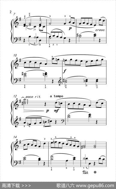 第三级1.帕都亚那舞曲（中央音乐学院钢琴（业余）考级教程1-3级）|奈兹德烈尔