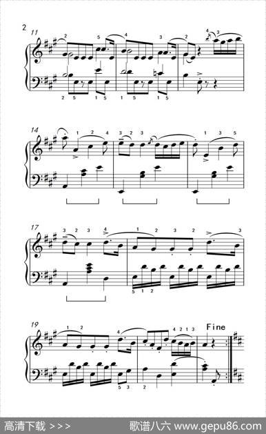 第三级1.小步舞曲（中央音乐学院钢琴（业余）考级教程1-3级）|[意]博凯里尼