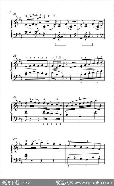 第三级1.小步舞曲（中央音乐学院钢琴（业余）考级教程1-3级）|[意]博凯里尼
