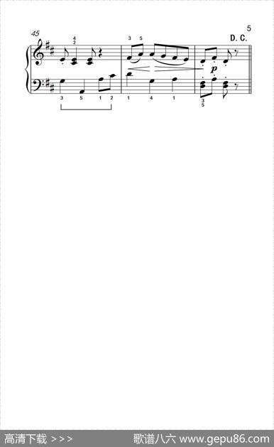 第三级1.小步舞曲（中央音乐学院钢琴（业余）考级教程1-3级）|[意]博凯里尼