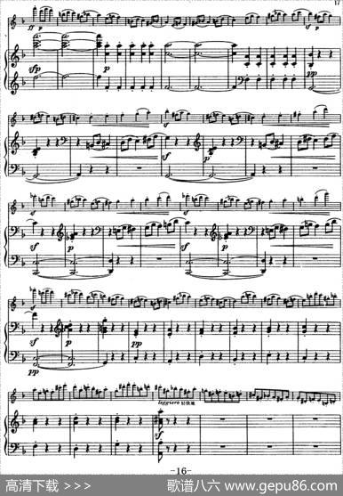 第四协奏曲（D小调）（小提琴+钢琴）|[比]维们当