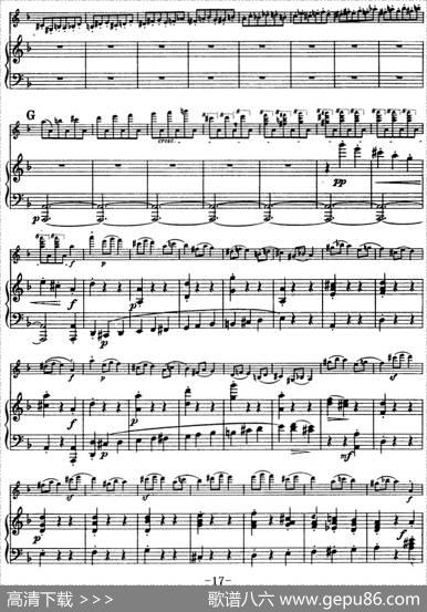 第四协奏曲（D小调）（小提琴+钢琴）|[比]维们当