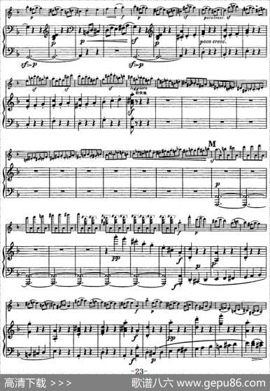 第四协奏曲（D小调）（小提琴+钢琴）|[比]维们当