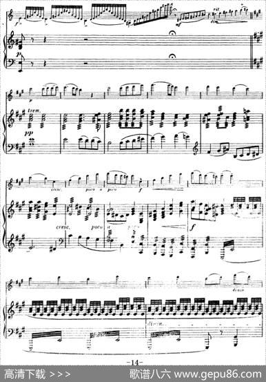 第五协奏曲（A小调）（小提琴+钢琴）|[比]维俄当