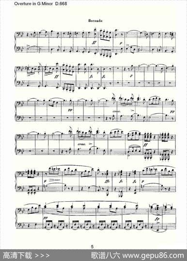 OvertureinGMinorD.668（Ｇ小调序曲D.668）