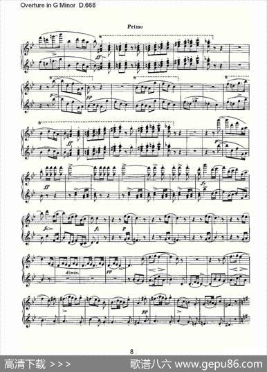 OvertureinGMinorD.668（Ｇ小调序曲D.668）