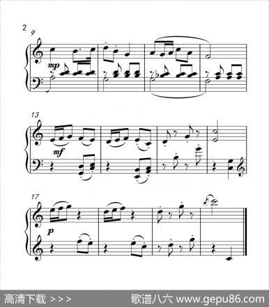第一组A组游戏（中国音乐学院钢琴考级作品1~6级）|李重光