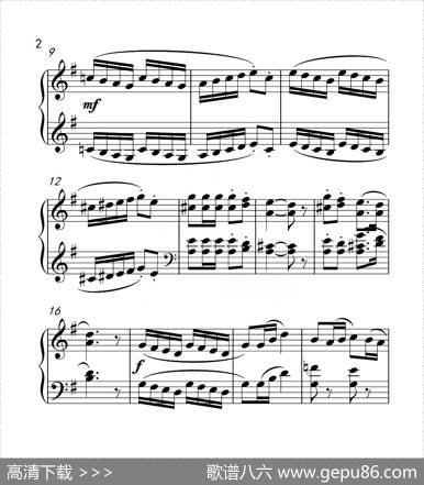 第一级练习曲（中国音乐学院钢琴考级作品1~6级）|盖吉克