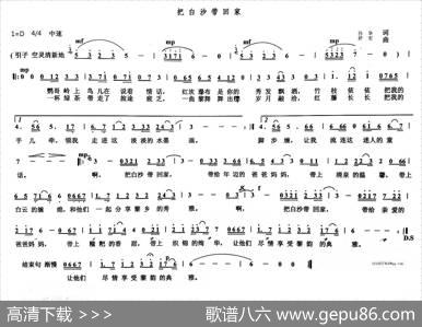 把白沙带回家（孙华词舒宏曲） - 孙华|舒宏