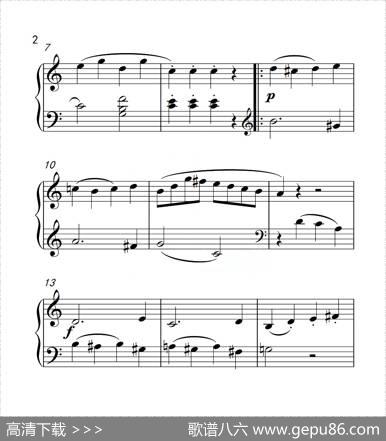 第二级A组C大调小奏鸣曲第一乐章（中国音乐学院钢琴考级作品1~6级）|海斯林格
