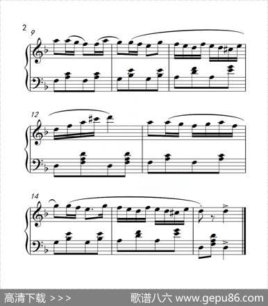 第二级波尔卡舞曲（中国音乐学院钢琴考级作品1~6级）
