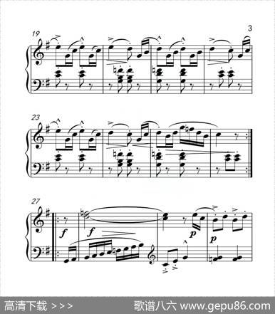 第三级A组练习曲（中国音乐学院钢琴考级作品1~6级）|莱蒙