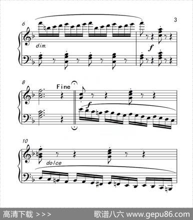 第三级B组练习曲（中国音乐学院钢琴考级作品1~6级）|莱蒙