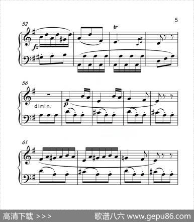 第三级B组小奏鸣曲（中国音乐学院钢琴考级作品1~6级）|克莱门蒂
