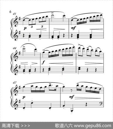 第四级A组G大调小奏鸣曲（中国音乐学院钢琴考级作品1~6级）|库劳