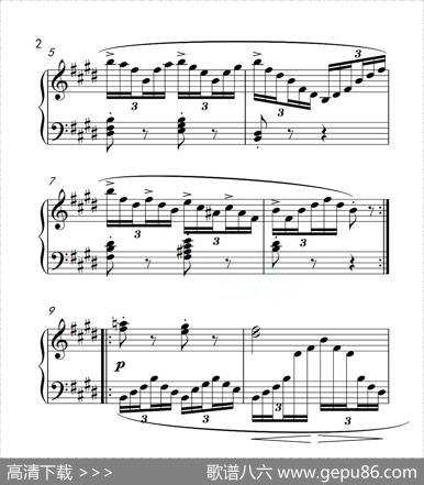 第四级B组练习曲（中国音乐学院钢琴考级作品1~6级）|车尔尼