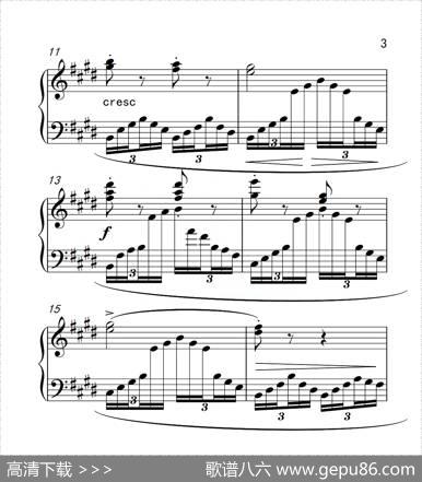 第四级B组练习曲（中国音乐学院钢琴考级作品1~6级）|车尔尼
