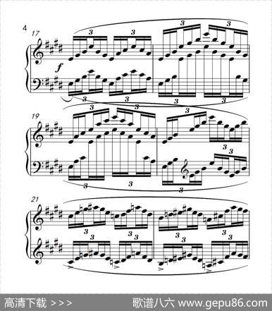 第四级B组练习曲（中国音乐学院钢琴考级作品1~6级）|车尔尼
