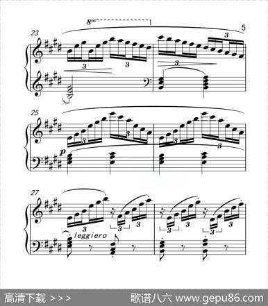 第四级B组练习曲（中国音乐学院钢琴考级作品1~6级）|车尔尼