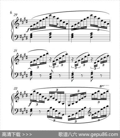 第四级B组练习曲（中国音乐学院钢琴考级作品1~6级）|车尔尼