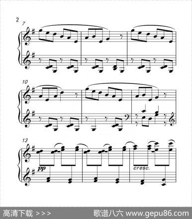第四级雪花（中国音乐学院钢琴考级作品1~6级）|斯托耶诺夫