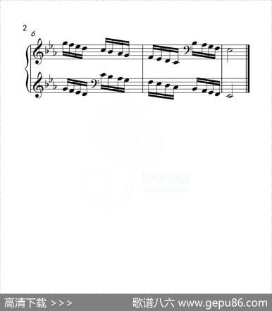 第五级降E大调音阶（中国音乐学院钢琴考级作品1~6级）
