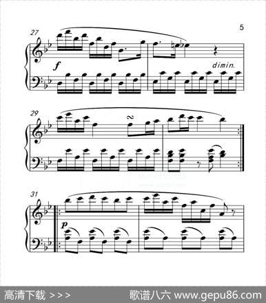 第五级A组波兰舞曲（中国音乐学院钢琴考级作品1~6级）|肖邦