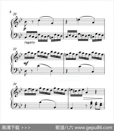 第五级B组幻想曲（中国音乐学院钢琴考级作品1~6级）|泰勒曼