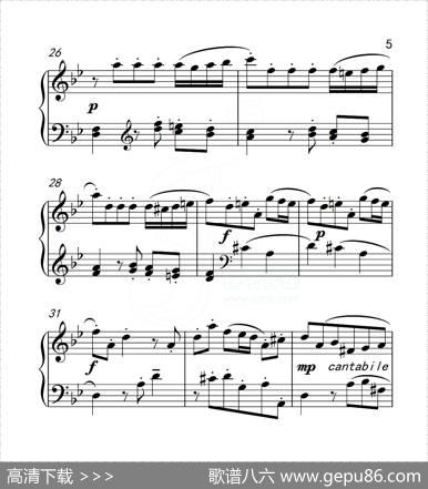 第五级B组幻想曲（中国音乐学院钢琴考级作品1~6级）|泰勒曼