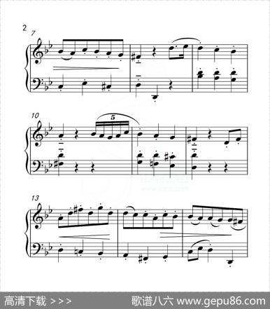 第五级B组音乐小品（中国音乐学院钢琴考级作品1~6级）|贝多芬