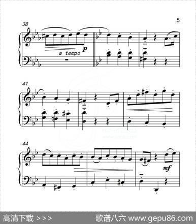 第五级B组音乐小品（中国音乐学院钢琴考级作品1~6级）|贝多芬
