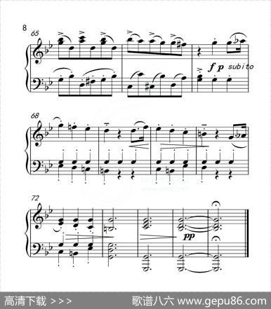 第五级B组音乐小品（中国音乐学院钢琴考级作品1~6级）|贝多芬