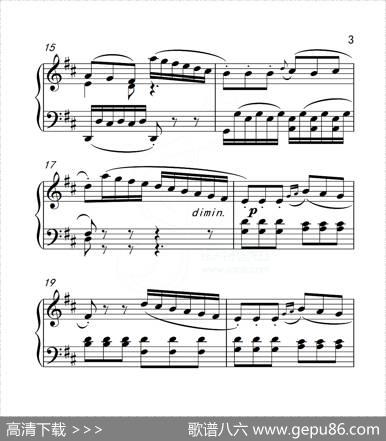 第五级B组回旋曲（中国音乐学院钢琴考级作品1~6级）|克莱门蒂