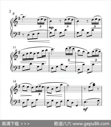 第五级小小行列（中国音乐学院钢琴考级作品1~6级）