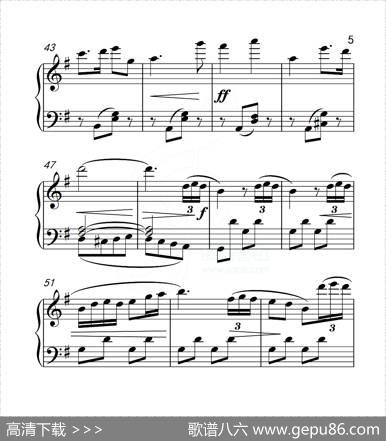第五级小小行列（中国音乐学院钢琴考级作品1~6级）