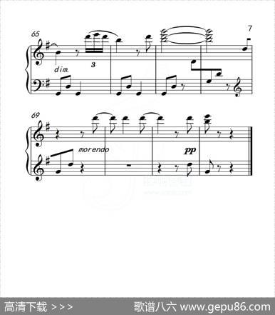 第五级小小行列（中国音乐学院钢琴考级作品1~6级）
